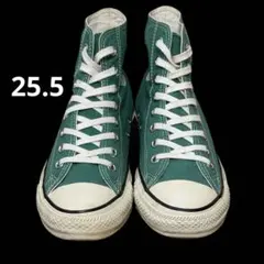 25.5 コンバース オールスター グリーン ハイカット スニーカー ハイカット