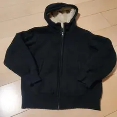 UNIQLO　ユニクロ　裏ボアパーカー　130 黒