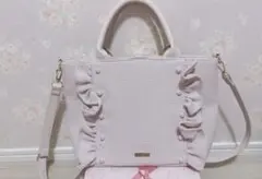 メゾンドフルール フリル パール付き 2way トートバッグ ショルダーバッグのサムネイル