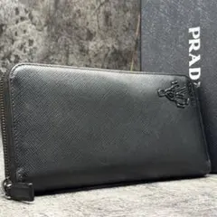 近年モデル✨プラダ ポーター コラボ サフィアーノレザー ラウンドファスナー