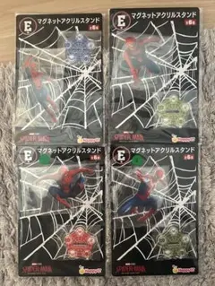 Happyくじ スパイダーマン マグネットアクリルスタンド E賞 6種セット