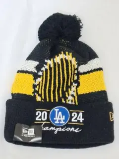 ドジャース 2024年シーズン記念 ニットキャップ グレー×ブラック×ゴールド