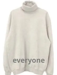everyone エブリワン　タートルネックスウェットトレーナー　グレー　L