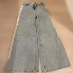 pinue サイドタックデニムパンツ（BLUE） - メルカリ