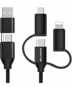 4本セットUSBケーブル 3in1 充電ケーブル USB Type C ケーブル