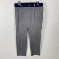 THE SCOTCH HOUSE スラックス タックテーパードパンツ リネン混のサムネイル