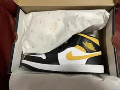 Air Jordan 1 Mid White/Pollen-Black 29cm