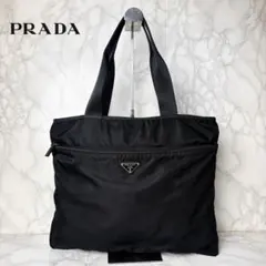 051 極美品 PRADA ハンドバッグ 三角ロゴ 黒 肩掛け ym6 - メルカリ