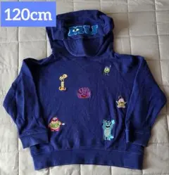 ★120cm★モンスターズインク刺繍 ネイビーパーカー