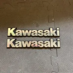 カワサキ　エンブレム　メッキ　zrx 400 ゼファー　バリオス　当時物