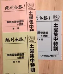 早稲アカ 絶対合格！土曜集中特訓テキストセット