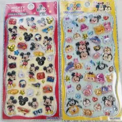 ミッキー　ツムツム　プチドロップステッカー ２点セット(正規品)