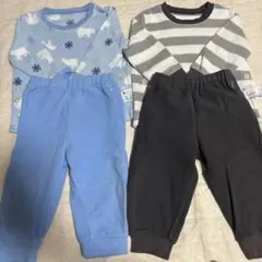 ベビーパジャマ 2点セット フリース素材　ユニクロ