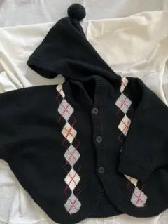 COMME CA ISM ポンチョ　カーディガン 70~80cm