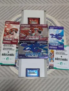 【完品・セーブ可】GBA ポケモン ルビー +サファイア 2点セット