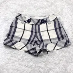 Burberry ブルーレーベル　ノバチェック柄　ショートパンツ　紫