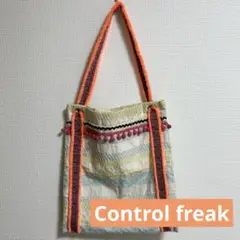 Control freak ストライプトートバッグ