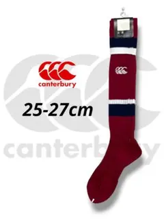 【canterbury】《25-27cm》カーマイン/ネイビー/ホワイト_1のサムネイル