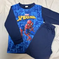 マーベル スパイダーマン 長袖 パジャマ 120cm 新品 ネイビー 薄手のサムネイル