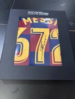 ICONS認証】メッシ＆ヤマル W直筆サイン バルセロナ19番ユニフォーム