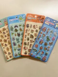 ディズニー ピクサー ぷくぷくシール 4枚セット