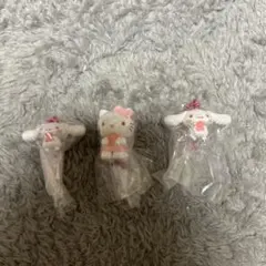 サンリオキャラクターズ　ワントーンマスコット　桜　ハローキティ、シナモンセット