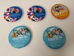 ディズニー 缶バッジ 5個セット