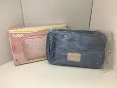 TIKEA ジュエリーオーガナイザーバッグ ネイビー 星柄