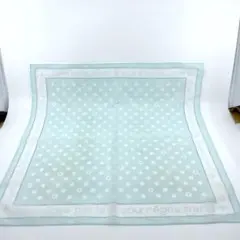 Courreges　ハンカチ　スカーフ　ライトブルー系　鮮やか　ドットのサムネイル
