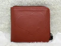 SNOOPY 二つ折り財布 ブラウン