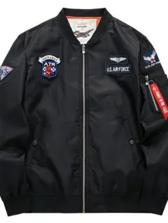 U.S. AIR FORCE ブラック ミリタリージャケット