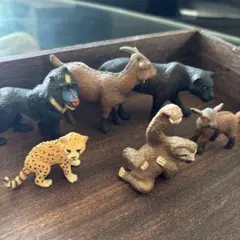 3F ビンテージ犬猫フィギュア5体セット 昭和レトロ 雑貨 インテリア 