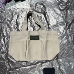Barbour キャンバス トートバッグ クリーム色のサムネイル