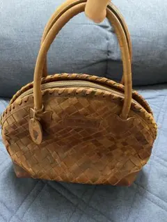 AOYAMA IBIZA 編み込みレザーバッグ