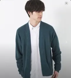 ユナイテッドアローズ LINIFICIO 畦編みカーディガン XL