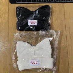 StrayKids SKZOO ニット帽 猫耳 2点セット 横約14cm