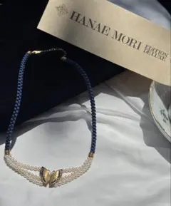【希少】Hanae Mori ハナエモリ 蝶 ネックレス ペンダント K18