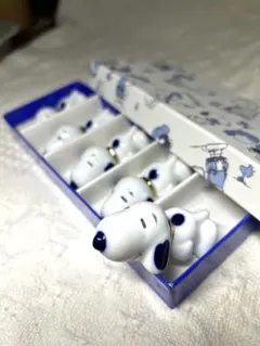 Peanuts スヌーピー 箸置き 5個セット SN-88027 首輪金色