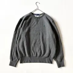 極美品✨ポロラルフローレン　現行　フリーススウェットシャツ　ポニー刺繍　グレー