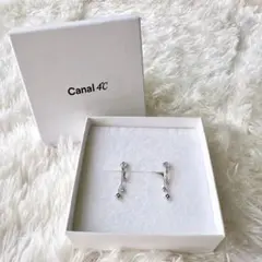 美品✨ Canal 4°C K10 ホワイトゴールド イヤリング