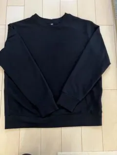 ユニクロ　ソフトニットフリースクルーネック　M 黒
