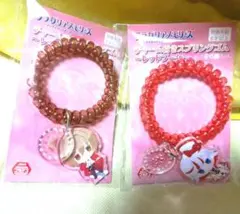 フラガリアメモリーズ チャーム付きスプリングゴム〜レッドブーケ〜 2種セット