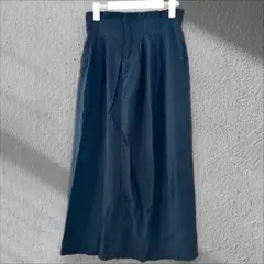 ジーユー フレア スカート Aライン バックスリット ウエストゴム ロング丈