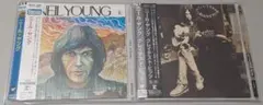 ニール・ヤング 国内盤CD2作品 帯付き ソフトケース入換