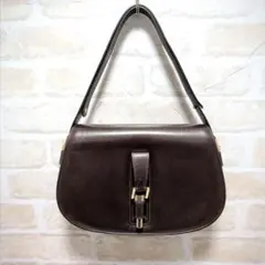 ★BALLY【バリー】ヴィンテージ 2WAY ハンドバッグ ダークブラウン 美品