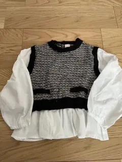 プティマイン　ニット　ブラウス　長袖トップス　120㎝