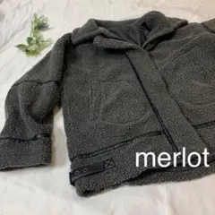 B1356 モコモコ　merlot フリース　　ジャケット