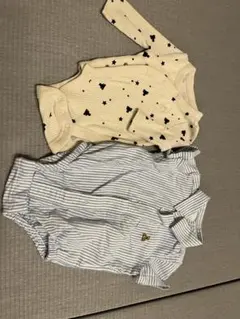 baby GAP ストライプと星柄ロンパースセット