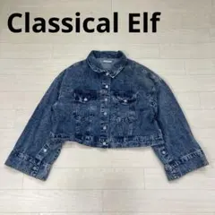 Classical Elf 2way袖スリットデニムジャケット ライトブルー L