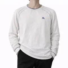 BURBERRY BLACKLABEL メンズ2 長袖ニット 白